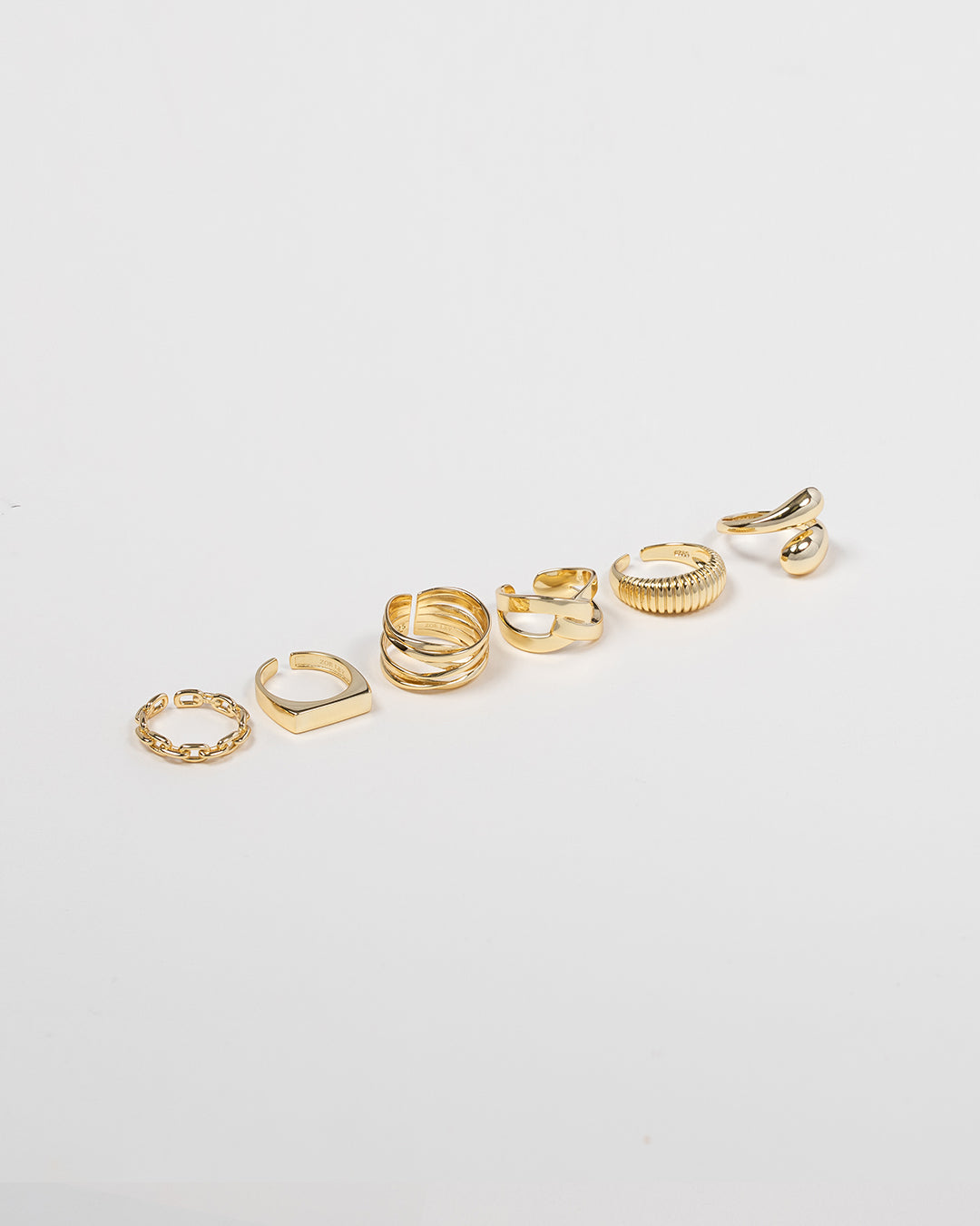 Large Link Ring Vermeil Zoe Lev Jewelry