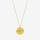 Fluted Disc Snake Necklace Vermeil Zoe Lev Jewelry