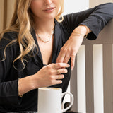 Gold Segment Hand Chain Hand Chain Zoe Lev Jewelry