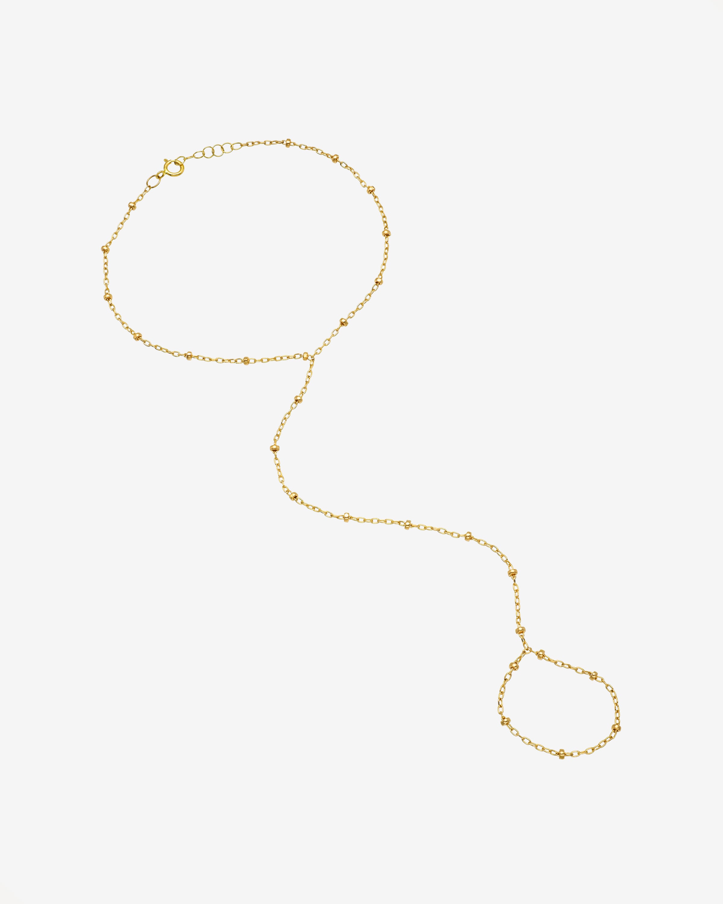 Gold Segment Hand Chain Hand Chain Zoe Lev Jewelry