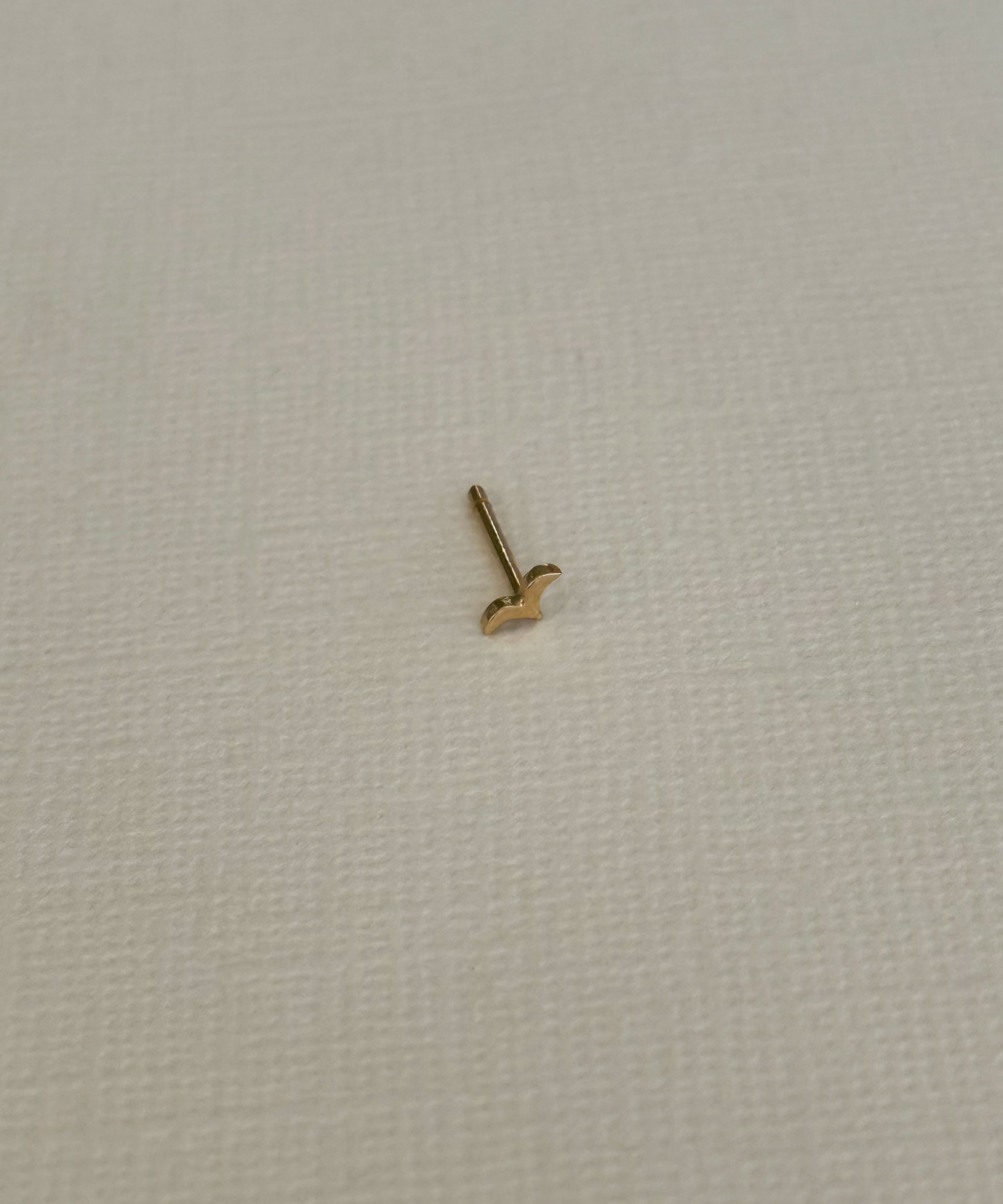 Gold Tiny Bird Stud - Single SAMPLE SALE Zoe Lev Jewelry