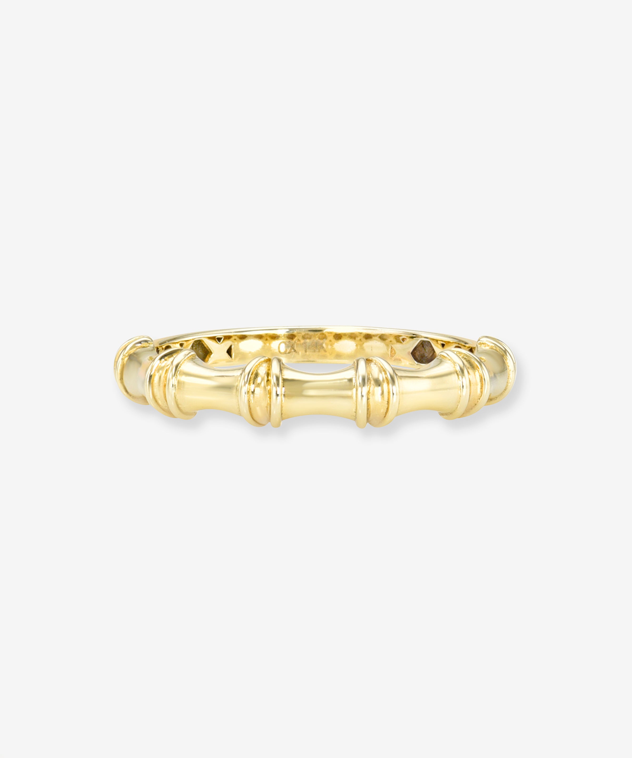 14K Gold Bamboo Ring Zoe Lev Jewelry