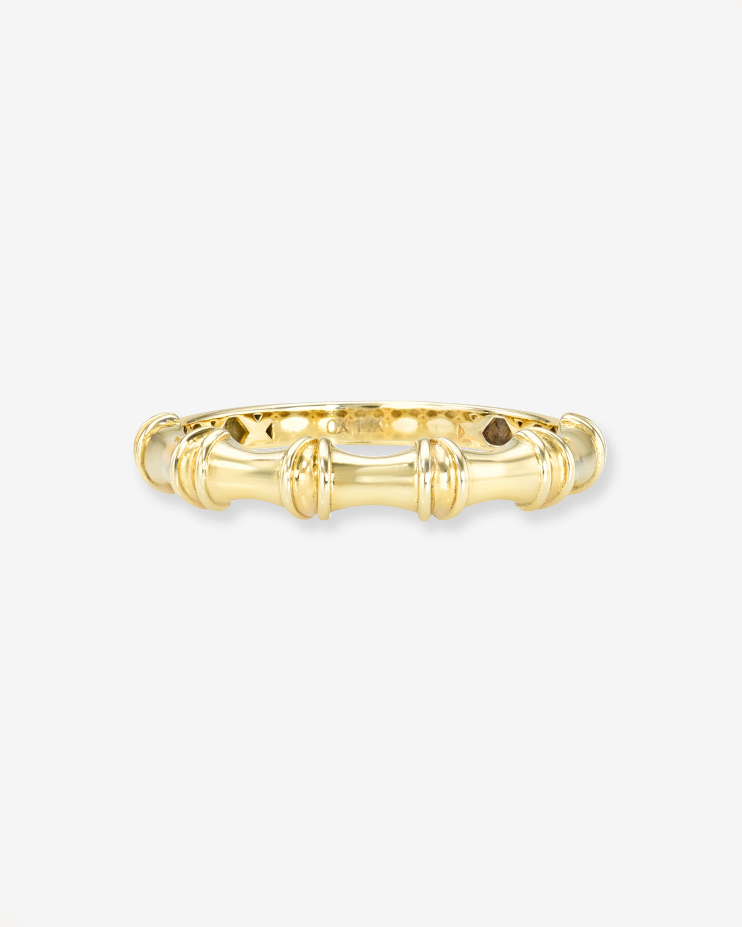 14K Gold Bamboo Ring Zoe Lev Jewelry