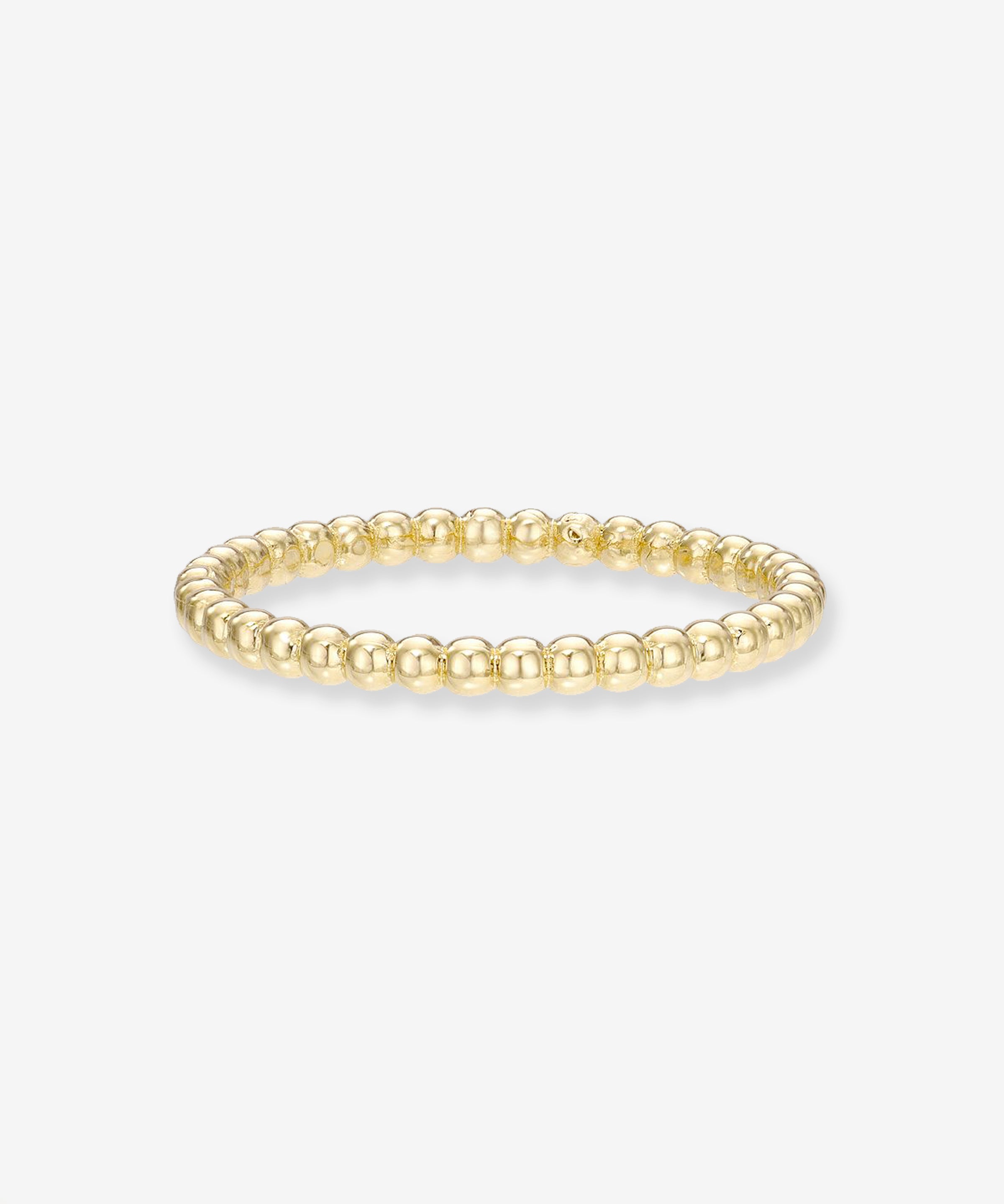14k Gold Bead Band Zoe Lev Jewelry