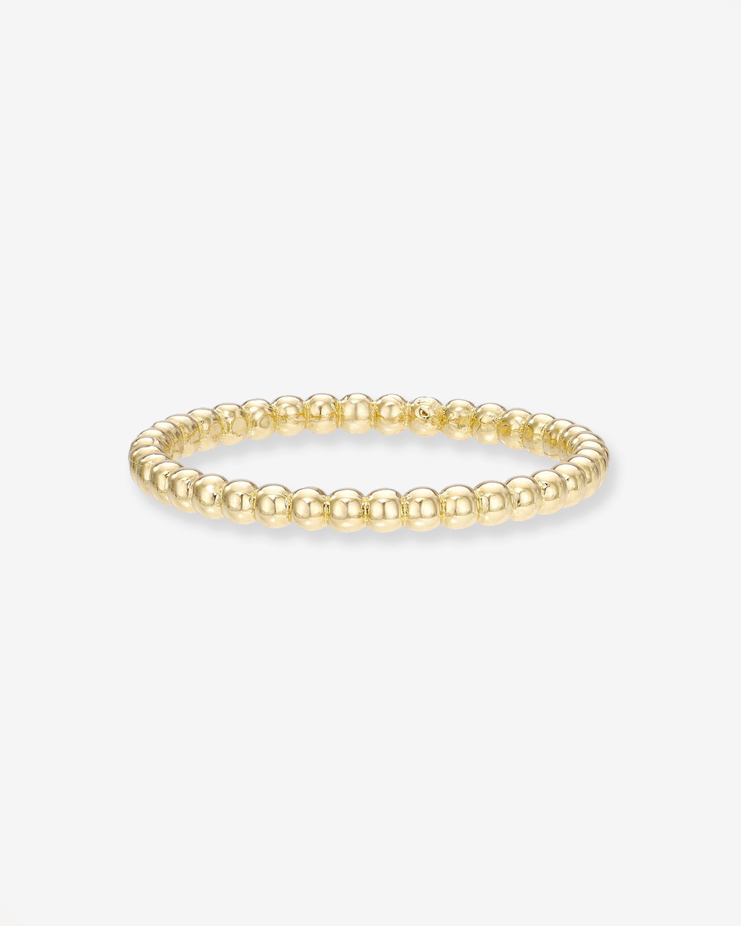 14k Gold Bead Band Zoe Lev Jewelry