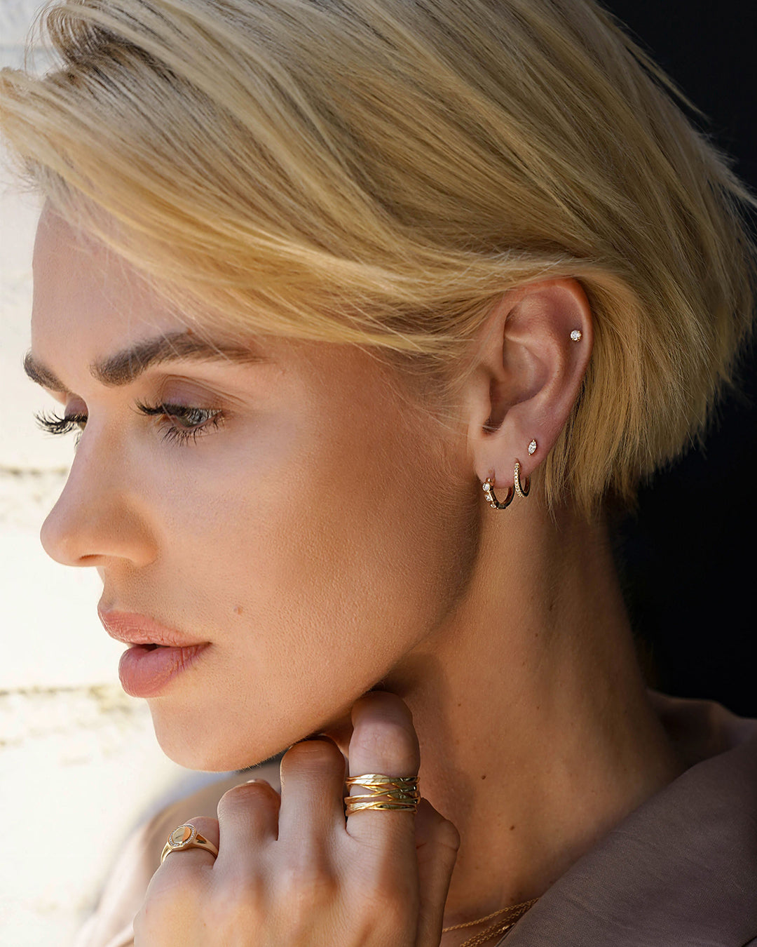 Wrap Around Ring Vermeil Zoe Lev Jewelry