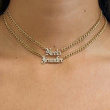 Cuban Link Diamond Name Choker Personalized Zoe Lev Jewelry