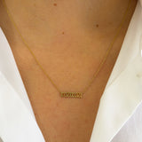 14k Gold Gothic 'mama' Necklace - 16"-18" SAMPLE SALE Zoe Lev Jewelry