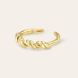 Half Twist Ring Vermeil Zoe Lev Jewelry