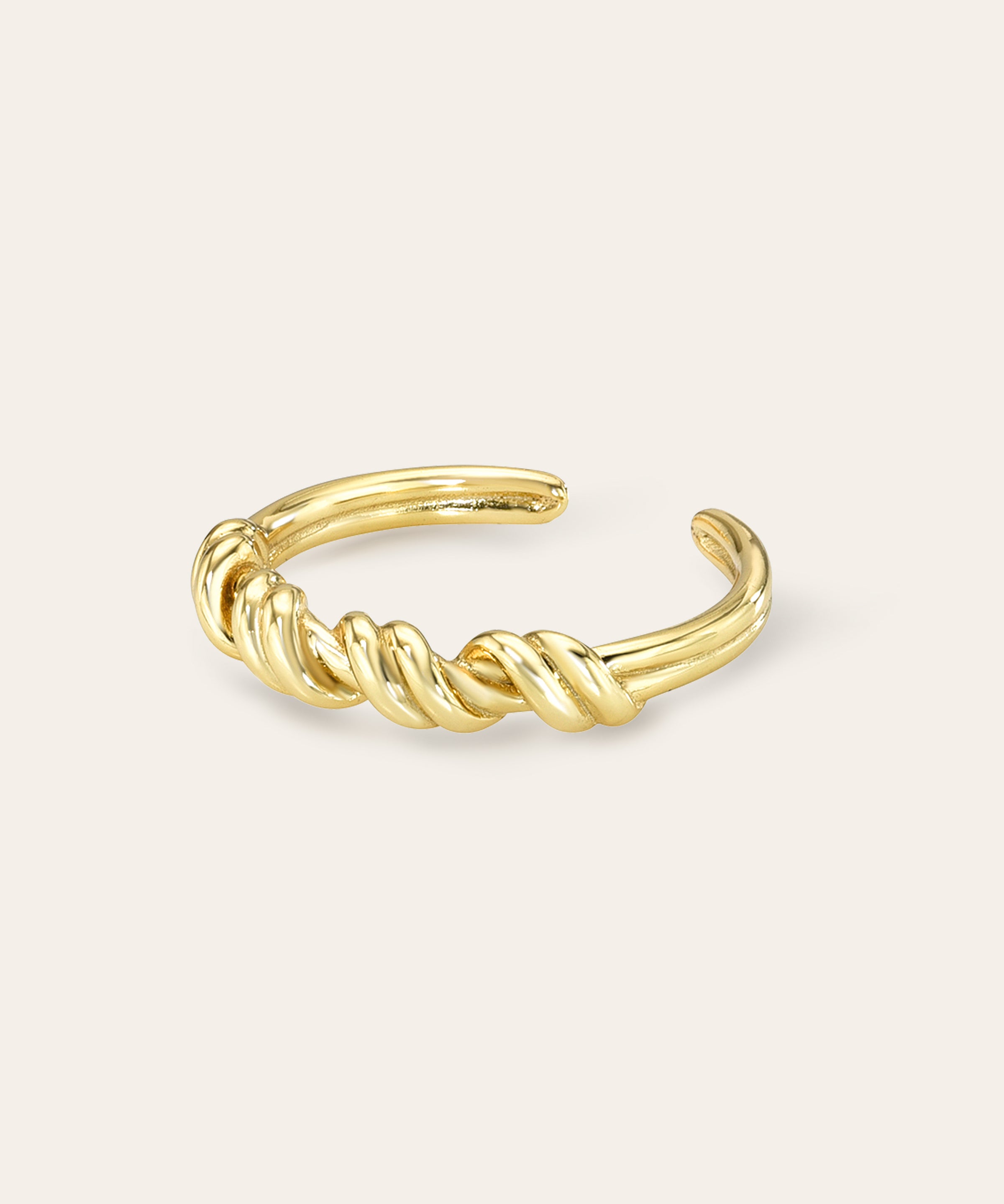 Half Twist Ring Vermeil Zoe Lev Jewelry