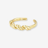Half Twist Ring Vermeil Zoe Lev Jewelry