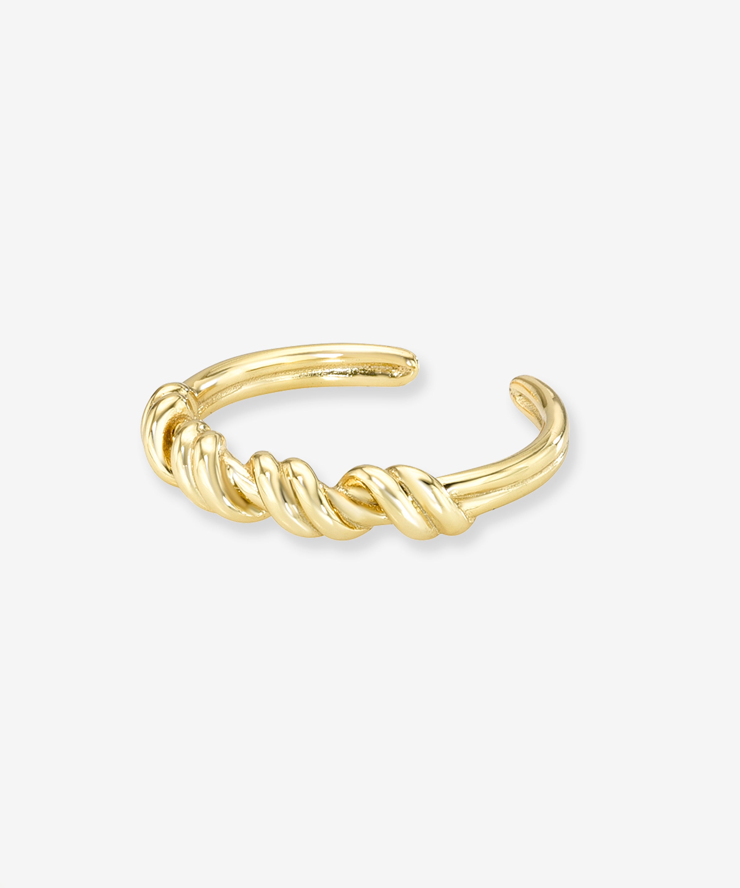 Half Twist Ring Vermeil Zoe Lev Jewelry