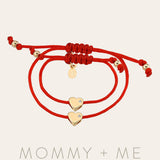 Heart with Diamond Fortune Bracelets - Mommy + Me Fortune Zoe Lev Jewelry