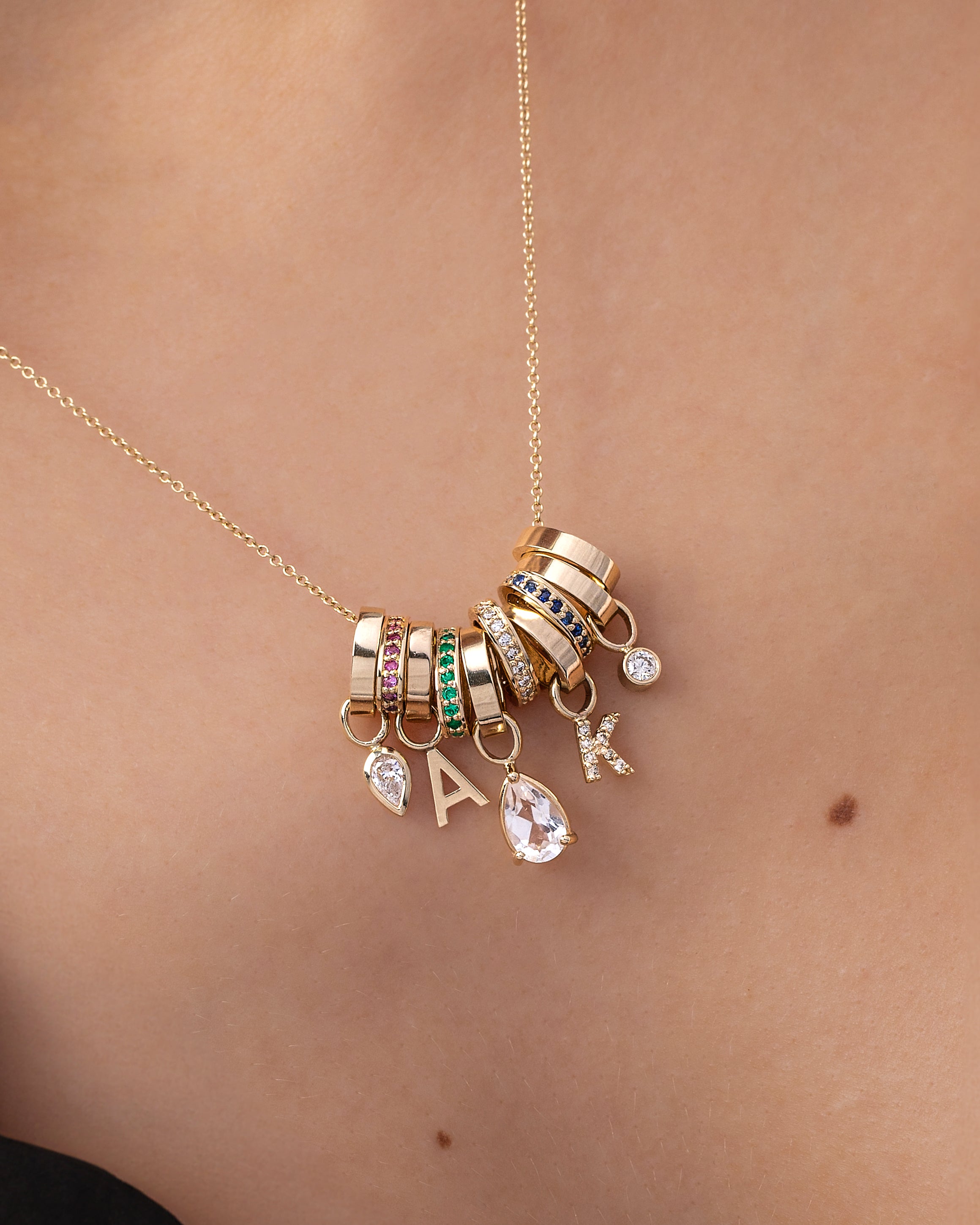 Diamond Eternity Heirloom Charm SAMPLE SALE Zoe Lev Jewelry