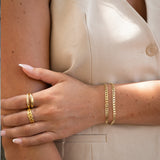 Cuban Link Chain Bracelet Vermeil Zoe Lev Jewelry