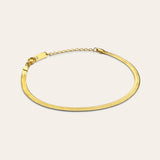 Herringbone Chain Bracelet Vermeil Zoe Lev Jewelry