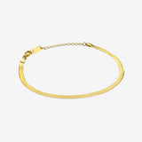 Herringbone Chain Bracelet Vermeil Zoe Lev Jewelry