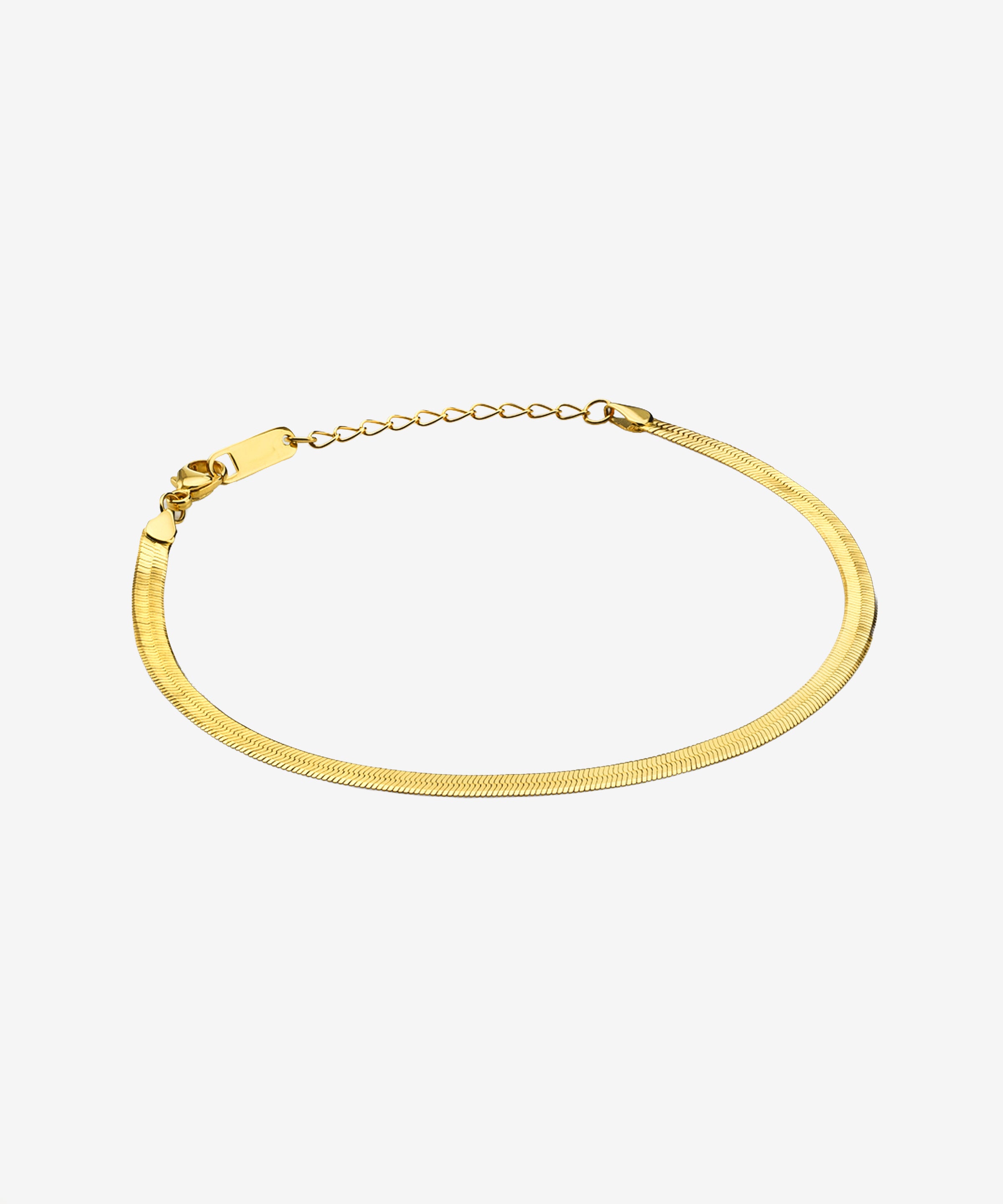 Herringbone Chain Bracelet Vermeil Zoe Lev Jewelry