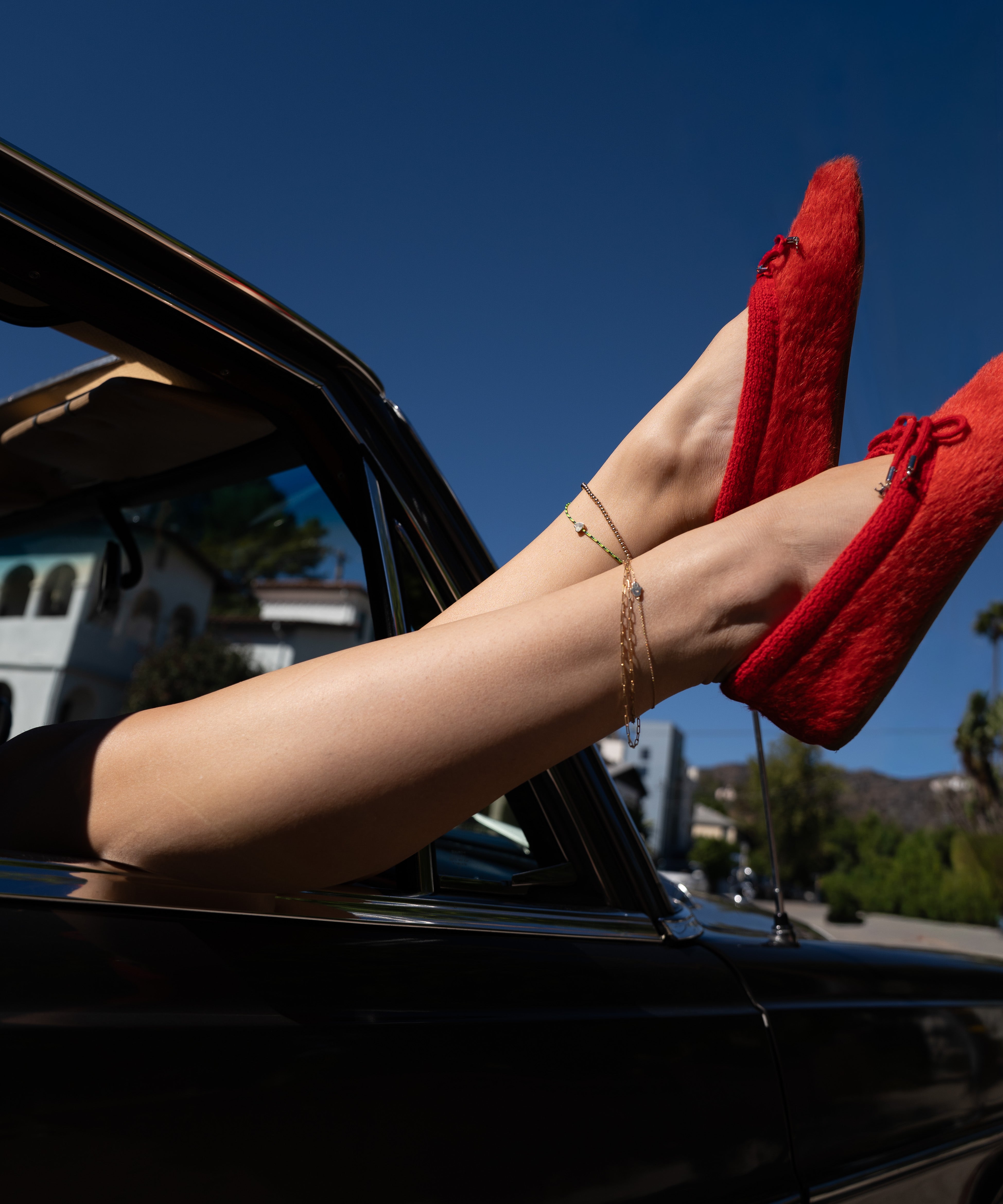 14k Gold Bead Anklet Zoe Lev Jewelry