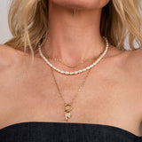 14K Gold Baroque Pearl Necklace Zoe Lev Jewelry