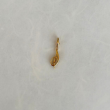 14K Gold Script Initial Pendant Personalized Zoe Lev Jewelry