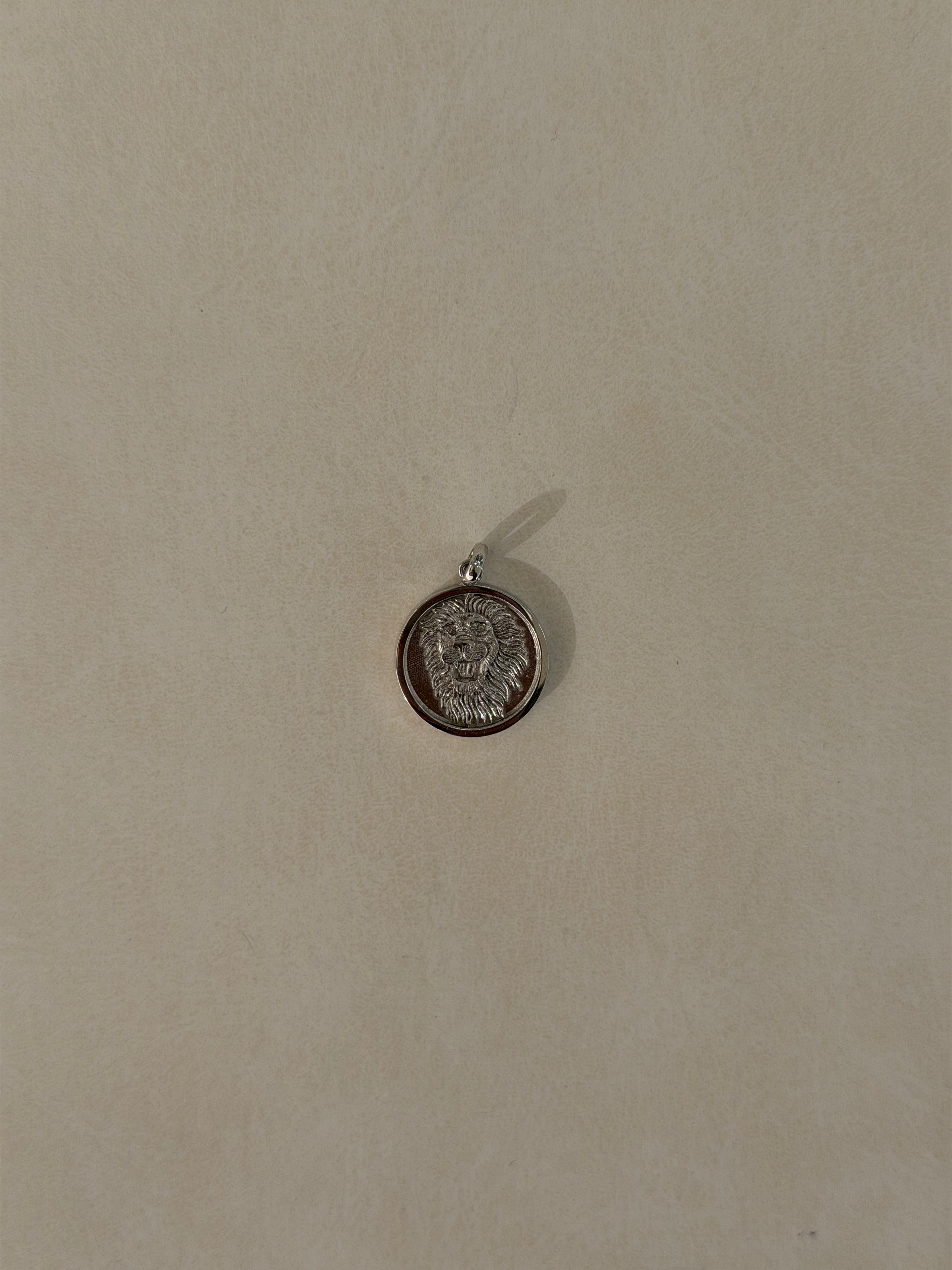 14k Gold and Diamond Lion Medallion Pendant SAMPLE SALE Zoe Lev Jewelry