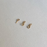 14k Yellow Gold Mini 'O' Pendant SAMPLE SALE Zoe Lev Jewelry