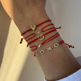 Multi Diamond Initial Fortune Bracelet