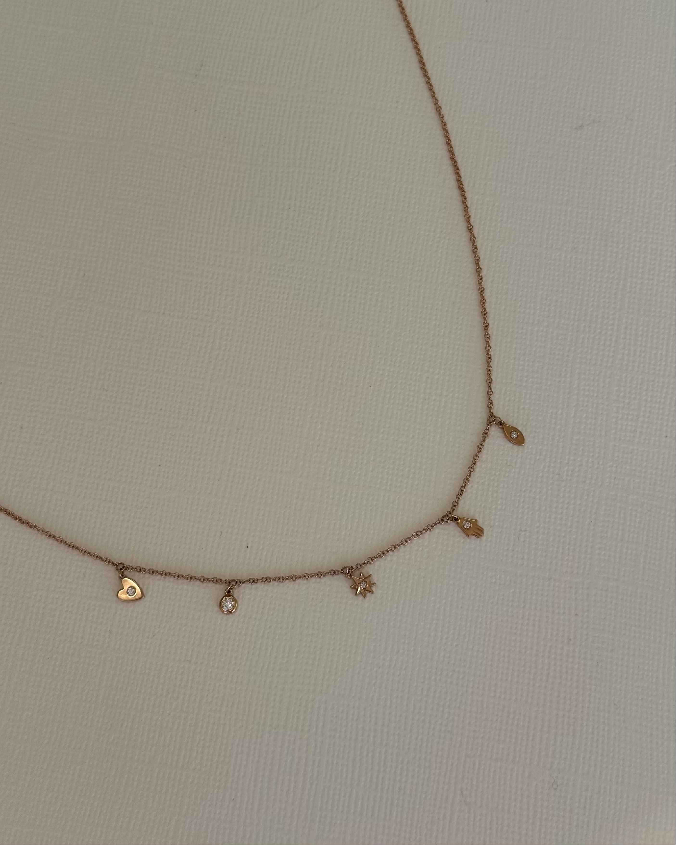Charm Shaker Necklace - 16"-18" SAMPLE SALE Zoe Lev Jewelry