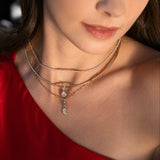 Lab Diamond Round Prong Heirloom Charm SAMPLE SALE Zoe Lev Jewelry