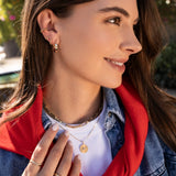 14k Gold Mini Cuban Link Ear Cuff Zoe Lev Jewelry