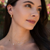 14k Diamond Horseshoe Studs Studs Zoe Lev Jewelry