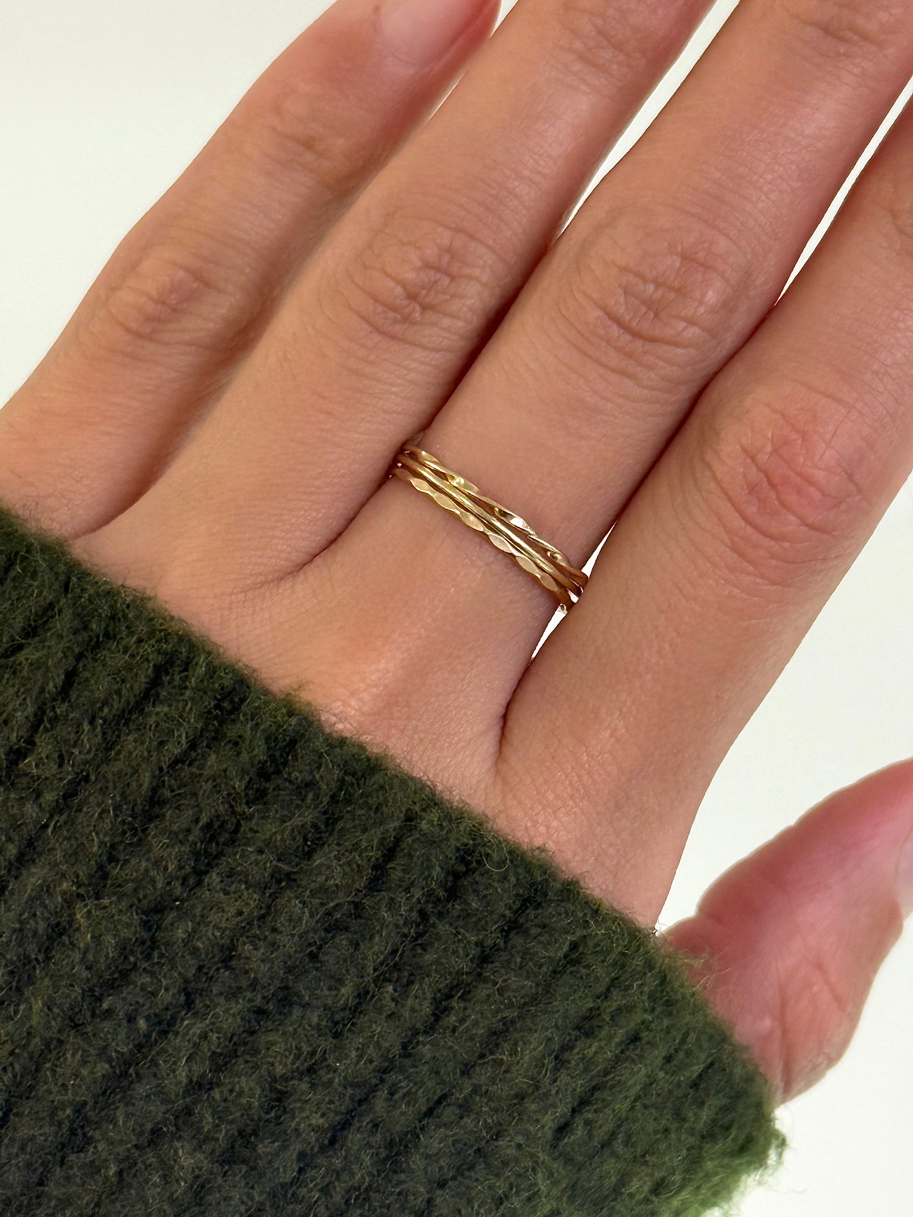 14k Gold Ring Stack Bundles Zoe Lev Jewelry