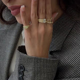 Lab Diamond Emerald Graduated Bar Ring Ring Zoe Lev Jewelry