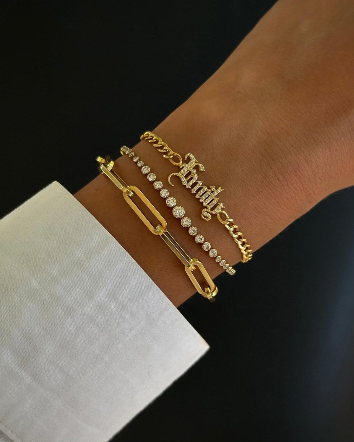 14k Gold Extra Large Paper Clip Chain Bracelet Chains Zoe Lev Jewelry