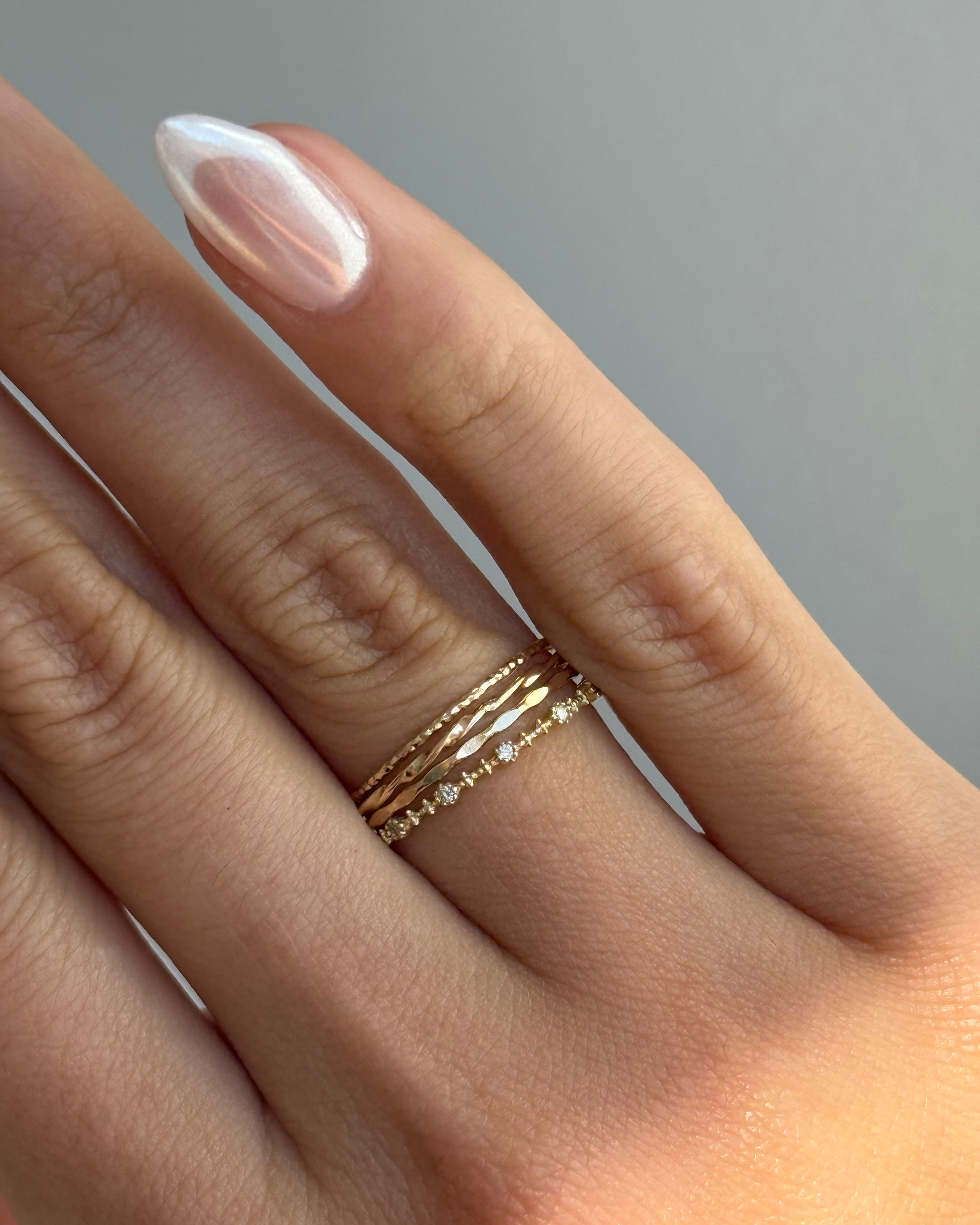 14K Gold Twist Stacking Ring Zoe Lev Jewelry