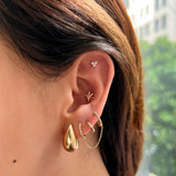 Diamond Trio Stud Earrings Zoe Lev Jewelry