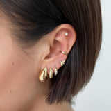 14K Gold Braided Huggie Earrings Hoops & Huggies Zoe Lev Jewelry