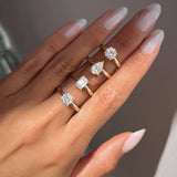 Lab Diamond Emerald Cut Ring - Size 7 SAMPLE SALE Zoe Lev Jewelry