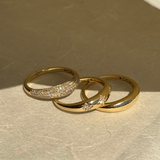 Diamond Pave Dome Ring Zoe Lev Jewelry