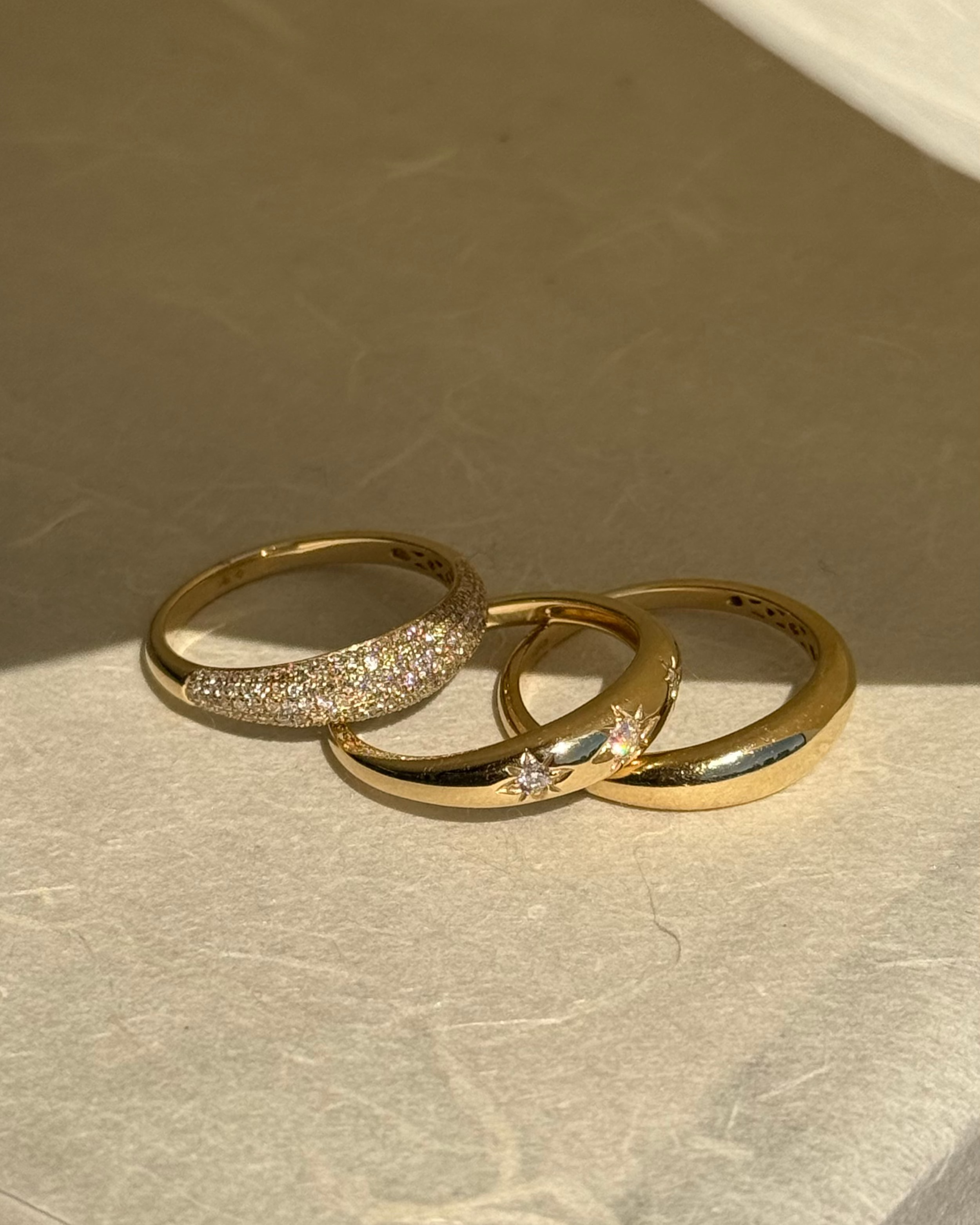 Diamond Pave Dome Ring Zoe Lev Jewelry