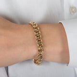 14k Gold Extra Large Miami Cuban Link Bracelet - 7" SAMPLE SALE Zoe Lev Jewelry