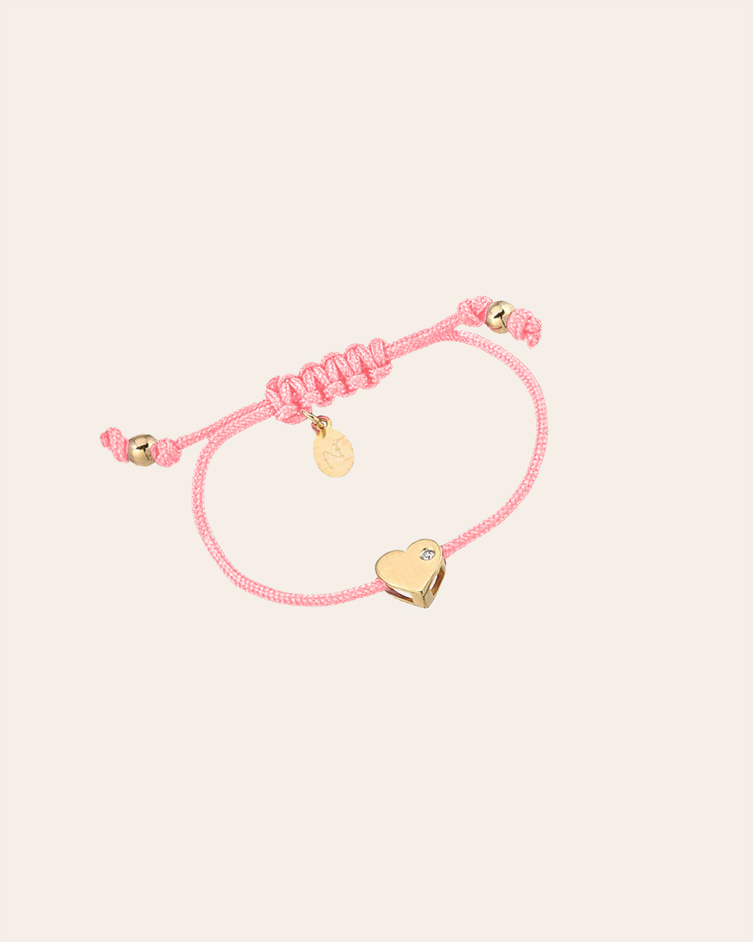 Kids Heart with Diamond Fortune Bracelet Fortune Zoe Lev Jewelry
