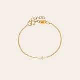 Kids 14K Gold Mini Initial Bracelet Kids Zoe Lev Jewelry
