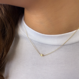 Kids 14k Gold Mini Evil Eye Necklace Kids Zoe Lev Jewelry