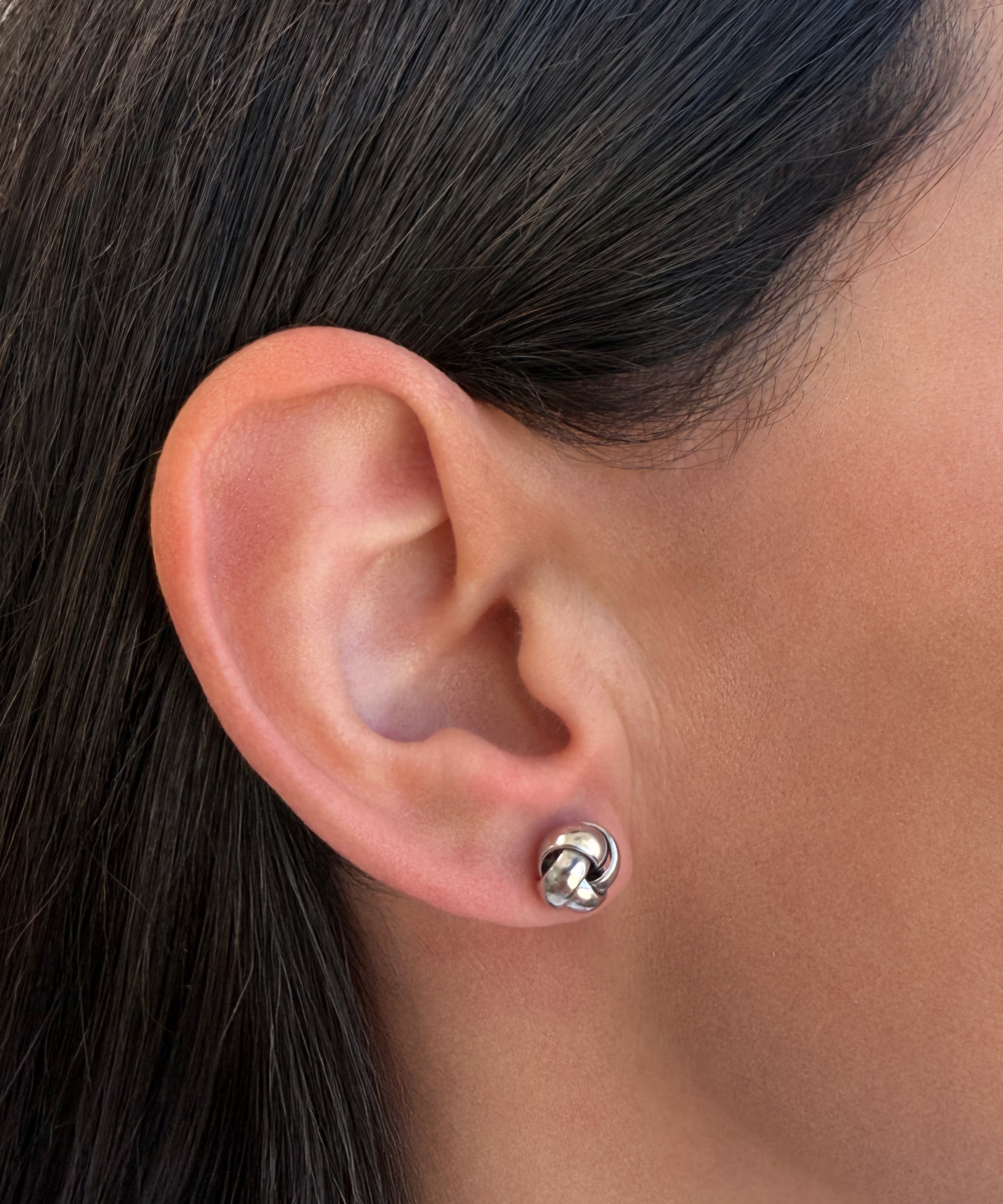 Knot Studs Vermeil Zoe Lev Jewelry