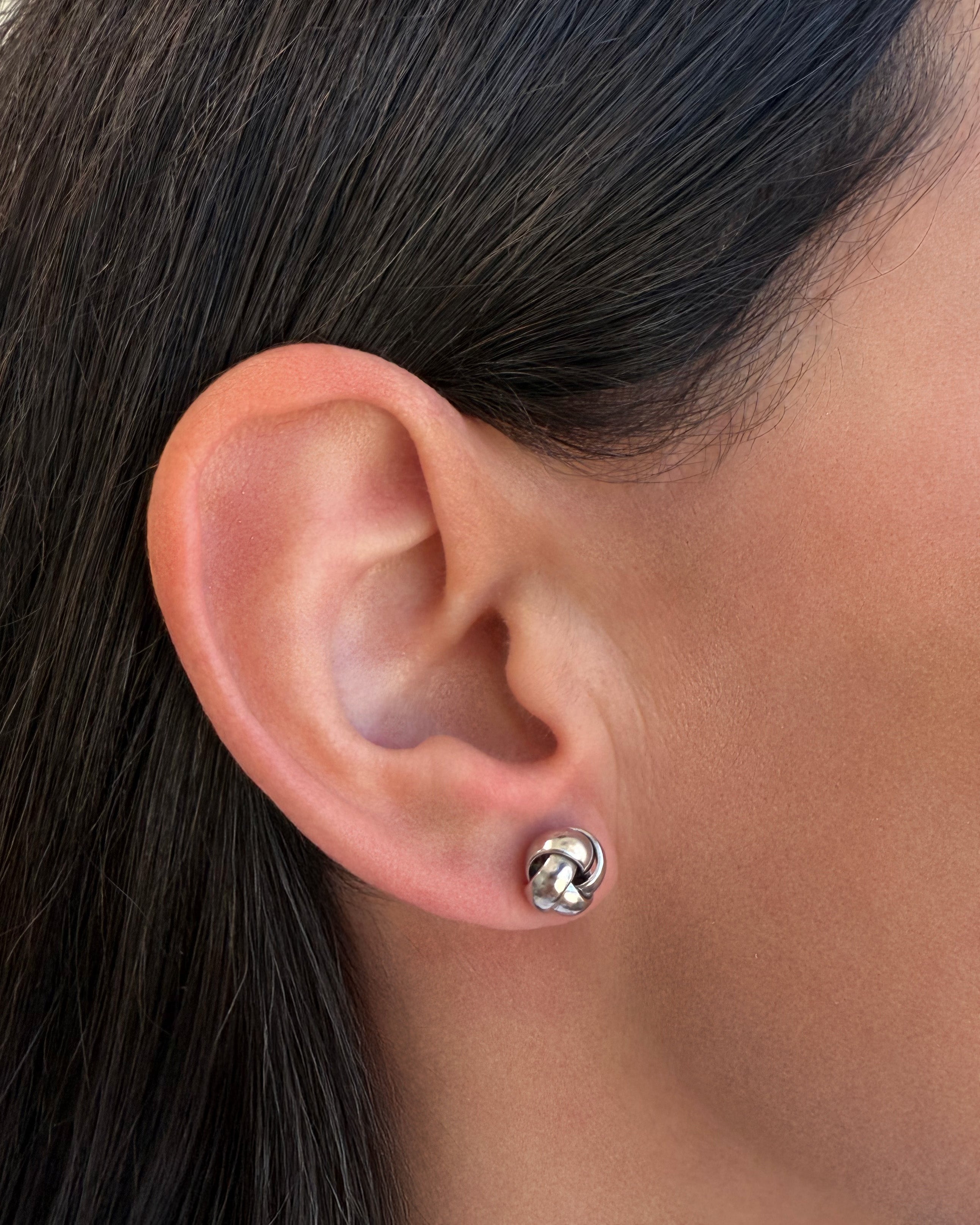 Knot Studs Vermeil Zoe Lev Jewelry