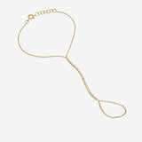 Lab Diamond Row Tennis Hand Chain