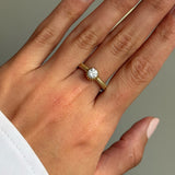 Lab Diamond Small Round Pleated Ring Zoe Lev Jewelry