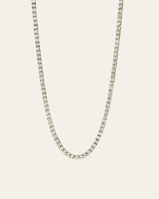 Lab Diamond 4 Prong Tennis Necklace